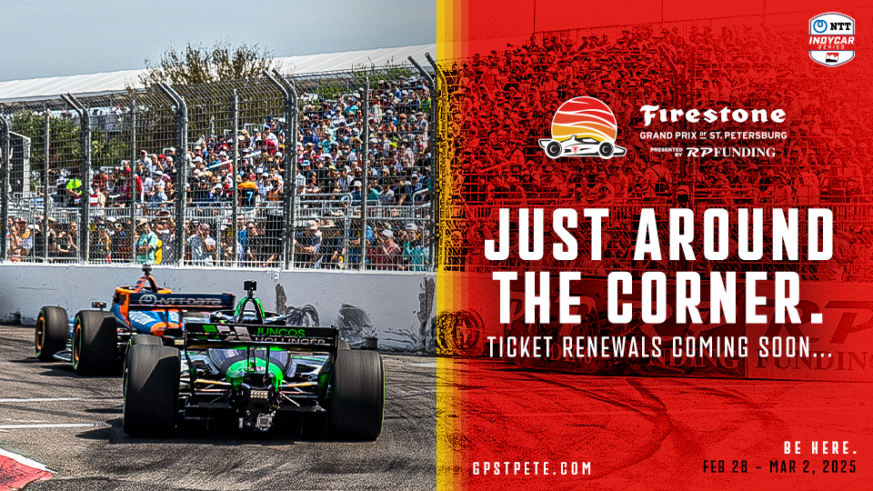 Ticket renewals begin next week for 2025 Firestone Grand Prix of St. Petersburg presented by RP Funding